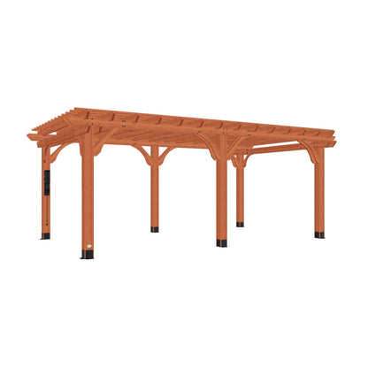 Backyard Discovery Beaumont 20 ft. x 12 ft. All Cedar Wooden Pergola