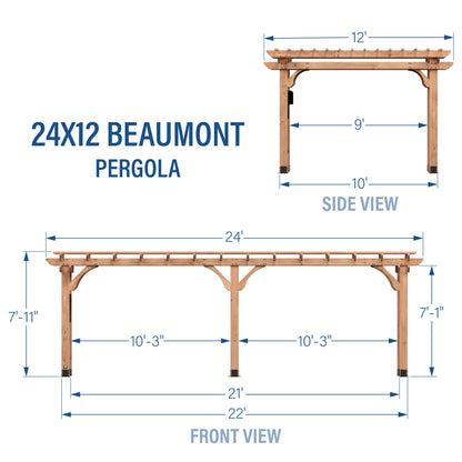 Suncast 24x12 Beaumont Pergola