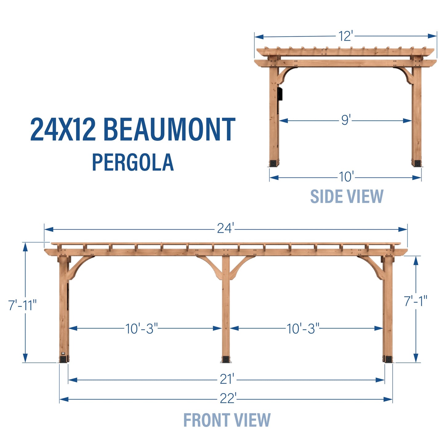 Suncast 24x12 Beaumont Pergola