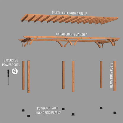 Suncast 24x12 Beaumont Pergola