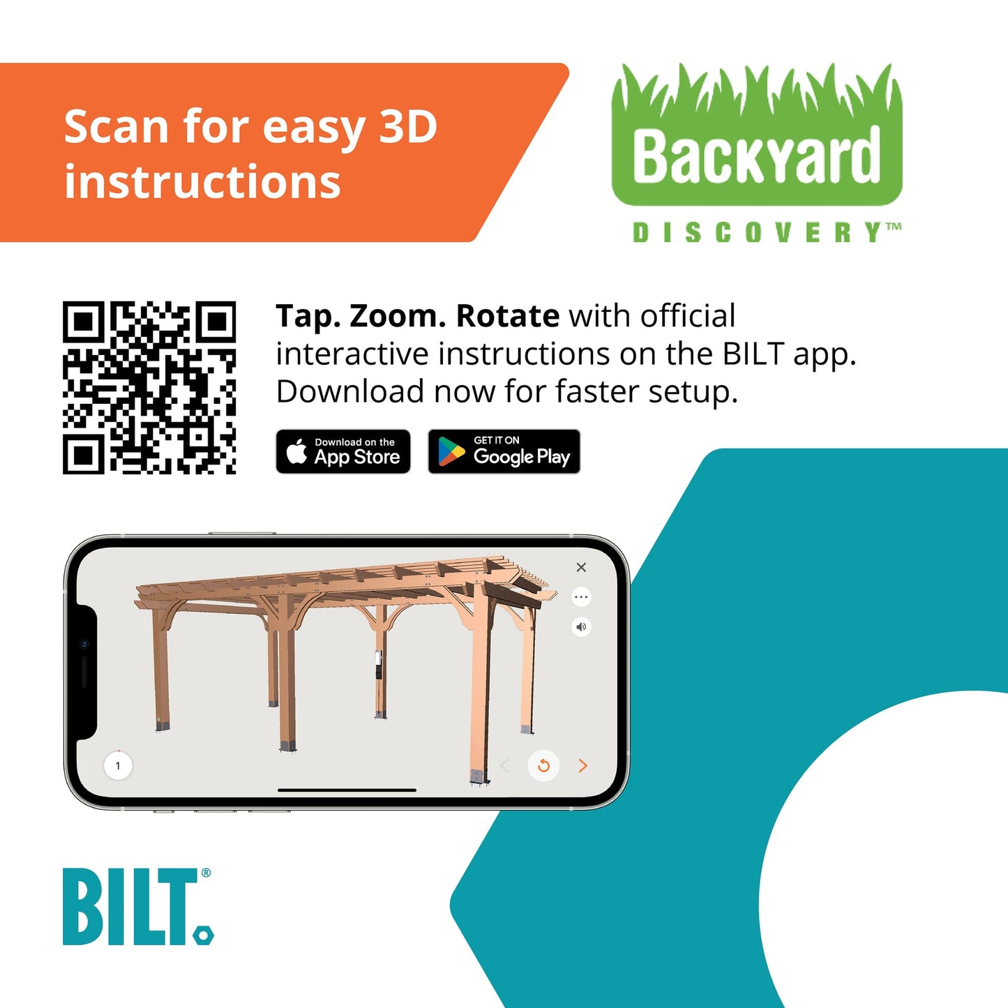 Backyard Discovery Beaumont 20 ft. x 12 ft. All Cedar Wooden Pergola