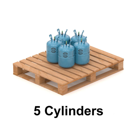 20.9Lb R32 Refrigerant Gas R-32 | (5 Cylinders / 104.5lb Total)