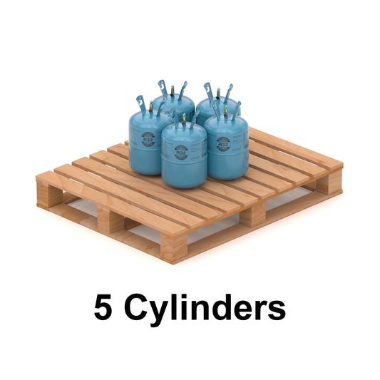 20.9Lb R32 Refrigerant Gas R-32 | (5 Cylinders / 104.5lb Total)