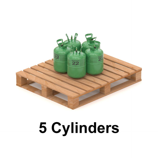 30Lb R22 Refrigerant Gas R-22 | (5 Cylinders / 150lb Total)