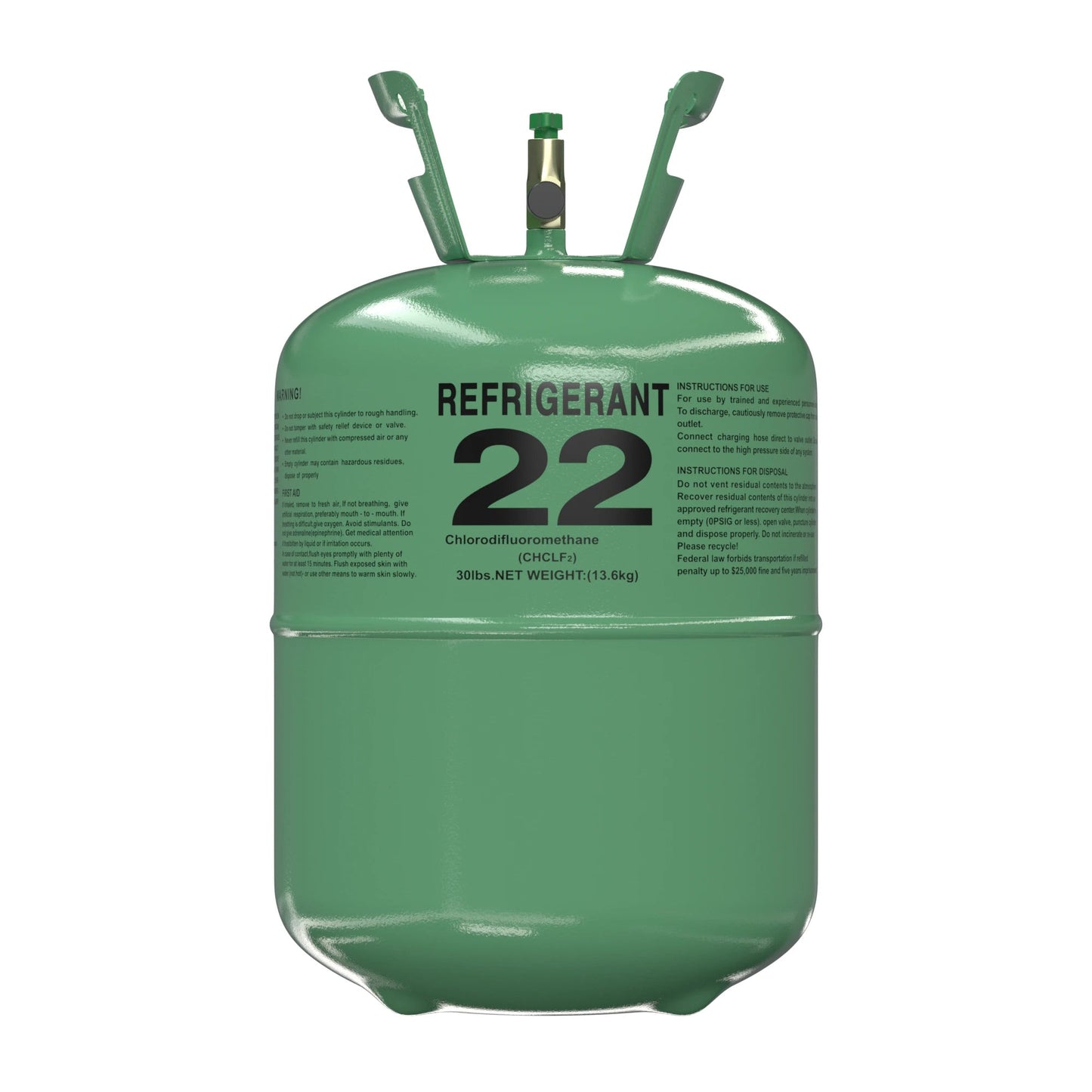 30Lb R22 Refrigerant Gas R-22 | (5 Cylinders / 150lb Total)
