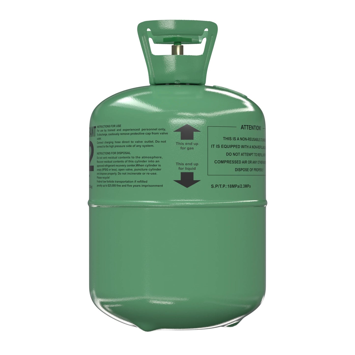 30Lb R22 Refrigerant Gas R-22 | (5 Cylinders / 150lb Total)