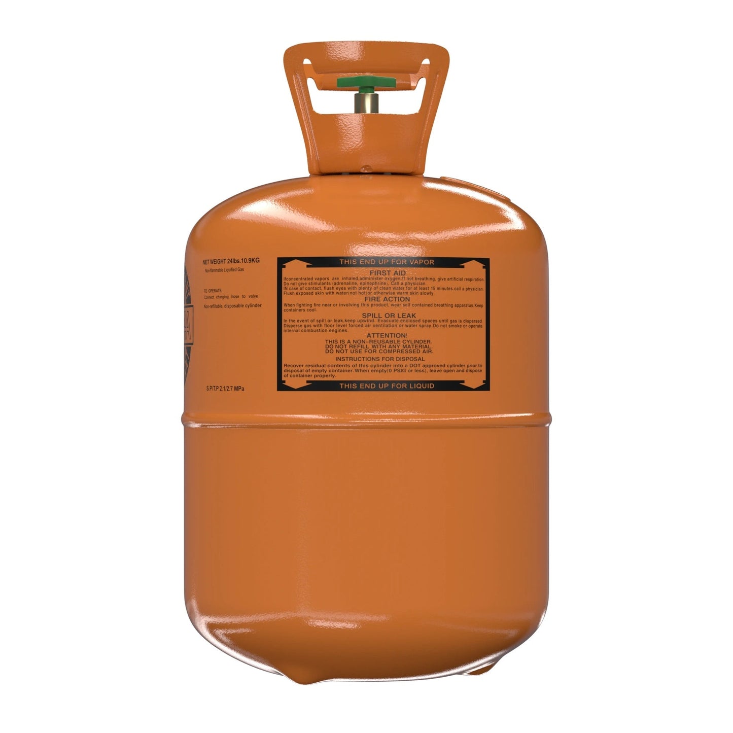 11Lb R1234YF Refrigerant Gas R-1234YF